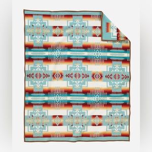Pendleton CHIEF JOSEPH BLANKET Twin Aqua NWT